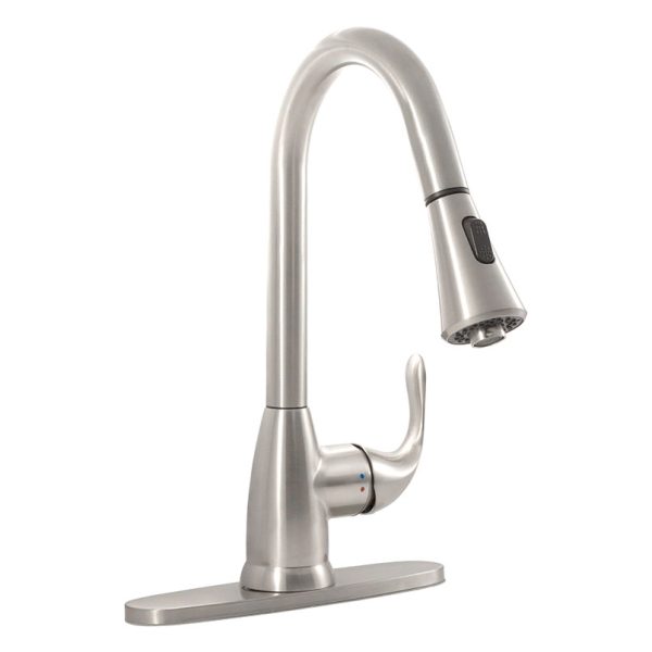 1 HANDLE PULL-DOWN SPRAYER KITCHEN FAUCET - 803 BRUSHED NICKEL