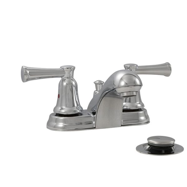 2 HANDLE BATHROOM FAUCET - 410 CHROME