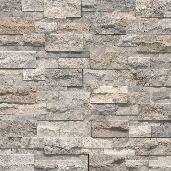 SILVER TRAVERTINE XL STACKED STONE