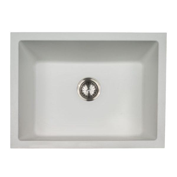 WHITE QUARTZ SINGLE BOWL 2418 - Image 2