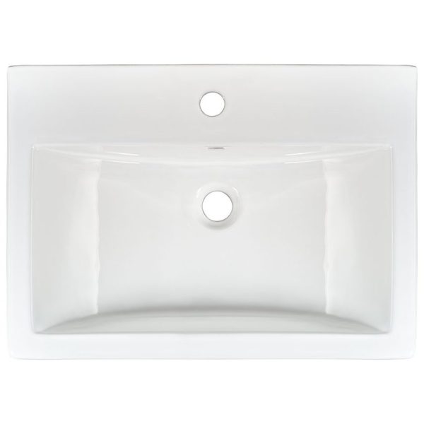 OVERMOUNT WHITE RECTANGLE PORCELAIN 2417 - Image 2