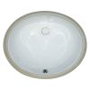 VANITY WHITE OVAL PORCELAIN 1512 - Image 2