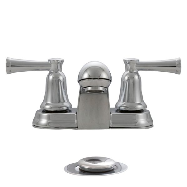 2 HANDLE BATHROOM FAUCET - 410 CHROME - Image 2