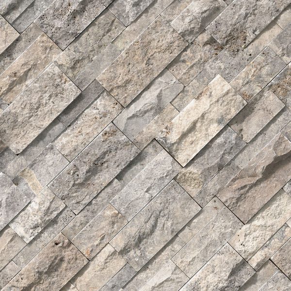 SILVER TRAVERTINE XL STACKED STONE - Image 2